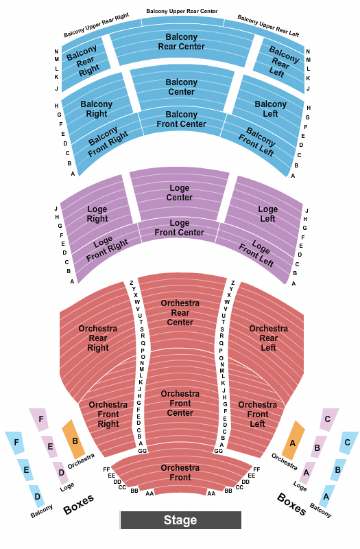 Procter & Gamble Hall Hamilton Seating Chart